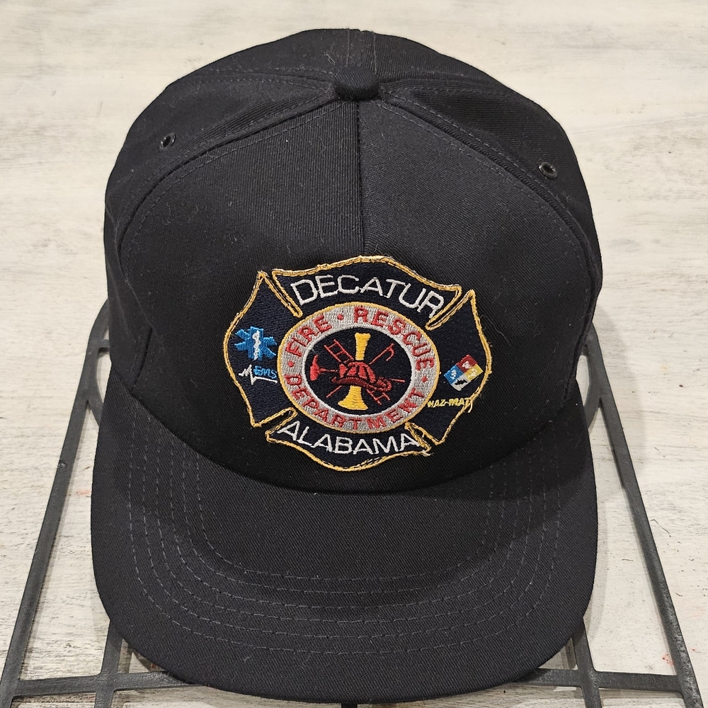 Vintage Legend Decatur Alabama Fire Department Snapback Hat - Made in the USA